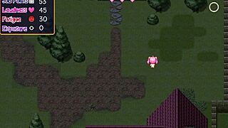 noelle fingers her big ass in anime hentai. she gets anal creampie after assfucking.