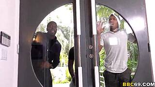 Leya Falcon Screwed by Black Cocks in Gangbang!