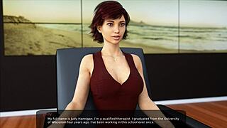 milfy city game has a perverted psychologist dubbing horny teens