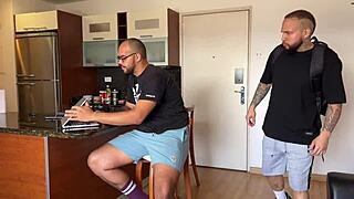 Hey, that giant is coming in my ass outdoors.