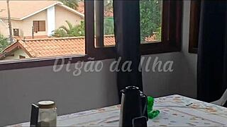 Beautiful redhead blogger neighbor engages in blowbang and flashing during amateur exhibitionist banging