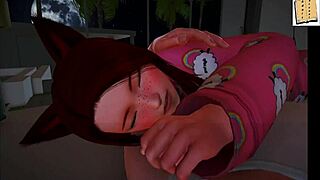 Redhead amateur teases with big tits in homemade family game