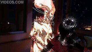 Hot Flamenco dancer in erotic VR experience with magic girl theme