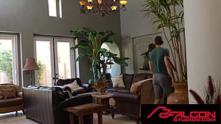 i invited a hot jock over for a booty call bareback at falconstudios