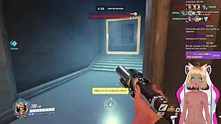 Vtuber Lewdneko Gets Spanked While Playing Overwatch Part 2