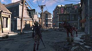 फॉलआउट 4 कatsu कॉमनवेल्थ एक्सप्लोर करती घूमती