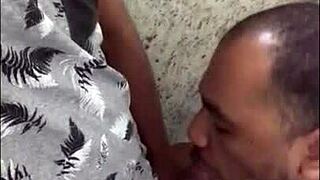 Guy relieves stress in supermarket bathroom with big cock