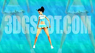 Tiny 18+ Trans Fucks Giant Busty Trans In 3d Cartoon.