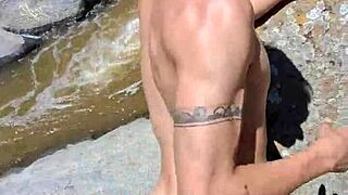 Colombian woman shaves hairy penis outdoors and fucks shaved cock