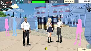 NTR lesson English version with anime hentai game instructions