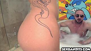 i admire christy mack's tattooed perfect ass in this amateur video