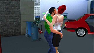 Does the car service boss fuck his customer?