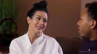 katrina jade takes on oiled big black cock fucking