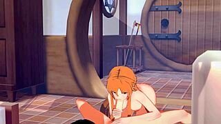 3D Japanese game-based porn with hardcore BDSM action