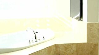 Puremature milf janet mason with melon tits gets fucked and creampied after bath