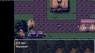 tanned girl natsuki gets pussy wet from exhibitionist peeing in hentai game episode 35