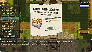 In Lost Lagoon harem hentai ep 5, sexy farmer exposes pussy outside with big tits.