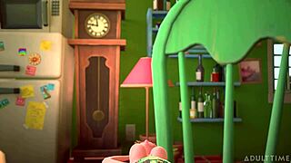 Tiny 18+ Trans Fucks Giant Busty Trans In 3d Cartoon.