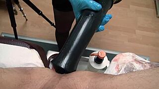 Mistress Wrecks Slave With Huge Cock