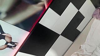 Naughty soap actress gets on all fours for cock