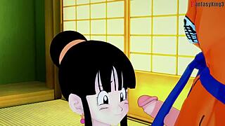 Chichi's Steamy Threesome With Gohan And Goku
