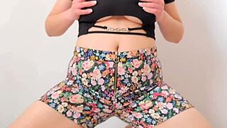 hot young girl flaunts big boobs in solo homemade clip