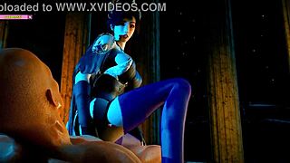 Cao Ying takes on massive cock in 3d hentai animation