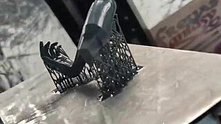 A new girl models in our anime hentai session