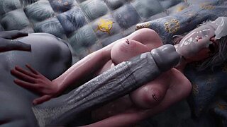 I saw this hot guest with wings fuck a woman so good in 3d, futanari on female with cumshot on face!