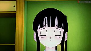 Chichi's Steamy Threesome With Gohan And Goku