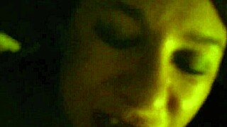 in this homemade scene, a big tit woman deepthroats a monster cock