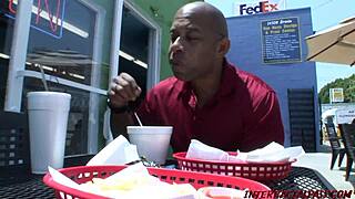 Blonde Babe Takes Two Black Cocks in Threesome