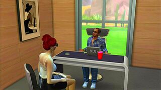 Does the car service boss fuck his customer?