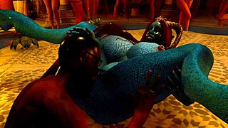 Dangerous Pact Unfolds in 3D Cartoon Monster Scene