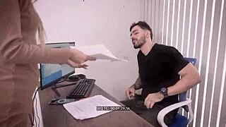 secretary mollysmithx bangs boss juan bustos hard during work hours