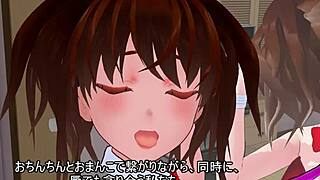 Watching her in a bunny girl costume, begging for more from behind