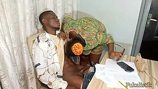 Client’s Big Boobs Wife Tempts Me at Work