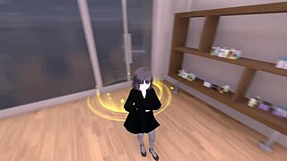 Sereka exposes in naked coat secretly.