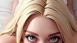 Secretly Sucking Stepdad's Big Cock in Spanish AI Porn Video