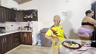 My Neighbor Helps Me Spend The Night And I Give Her A Good Tit Fuck