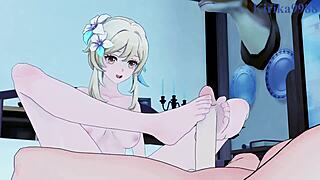 Can lumine and keqing handle aether's intense threesome in genshin impact hentai?