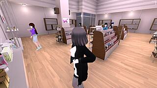 Sereka exposes in naked coat secretly.