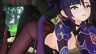Genshin impact 3d hentai with pregnant character cumming hard!