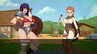 otakus rage porn game part1 waking up to big tits