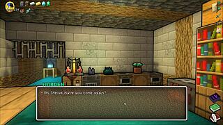 Femdom Dominates In Hornycraft Parody Hentai Game Pornplay Episode 45 Covering Her Face With Hot Cum!