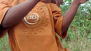 Crazy bitch shows big ass dance moves for proud family members