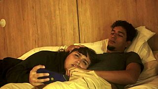 Stepbrother gives blowjob and fucks alone with her