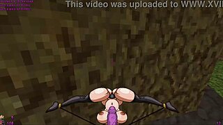 Futanari barbarian saves monster girls in hentai parody game