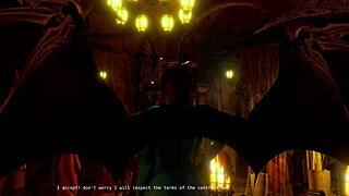 Dangerous Pact Unfolds in 3D Cartoon Monster Scene