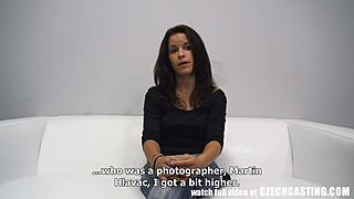 czech casting turns wild with super squirt orgasms during intense interview